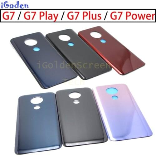 For Moto G7 Back Battery Cover Rear Door Panel G7 Plus Housing G7 Play Case Replacement Part For Motorola G7 Power Battery Cover
