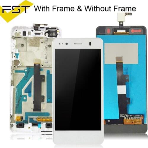 Tested For BQ Aquaris A4.5 LCD Display+Touch Screen Glass Panel Digitizer Assembly With Frame For BQ A4.5 LCD Pantalla Tactil