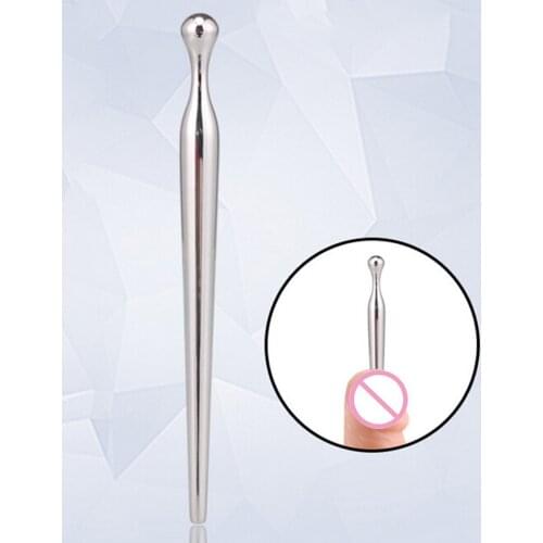 100mm Urethral Catheter Sex Vibrating Urethral Sound Toys Stainless Stretching Male Chastity Device Urethral Dilators Penis Plug
