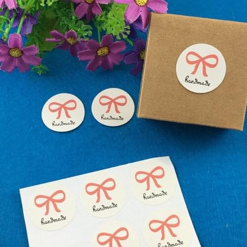 1200Pcs Diameter 3cm Round Shape Stickers Handmade Printing for Jewelry Box Festival Gift Envelope Thank You Seal Sticker Label