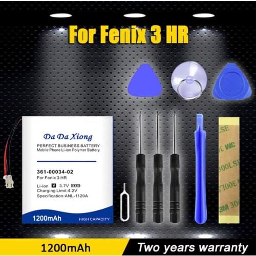 Battery For Garmin Fenix 3 Fenix3 3F, Fenix 3 HR GPS sports watch 720mAh 361-00034-02