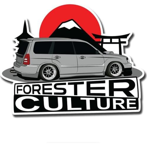 Car Sticker Forester 3D Waterproof Block Scratch Body Sticker Suitable for Body Car Door Windshield Bumper Motorcycle Helmet