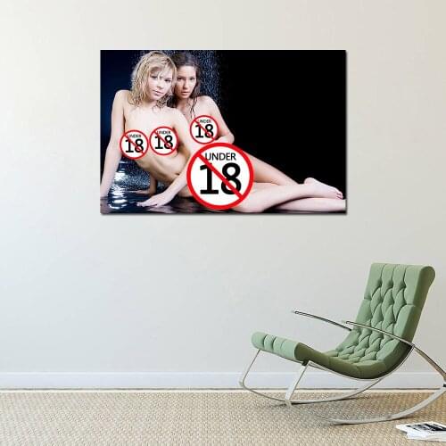 2 Sexy Young Girl Wet Body Photo Decorative Posters and Prints Wall Art Canvas Painting Wall Picture For Living Room