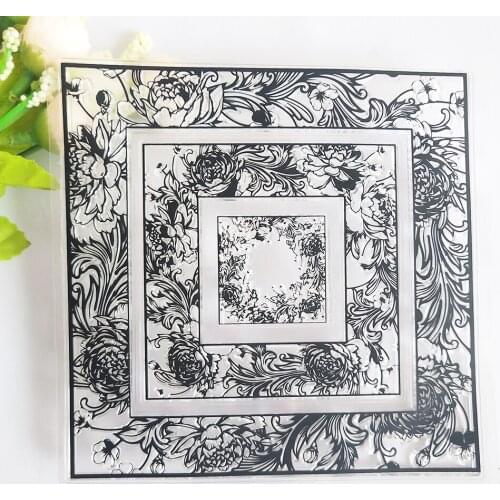 Butterfly Garland Border Transparent Clear Stamp/Seal for DIY Scrapbooking / Photo Album Decorative Silicone Stamps Sheets