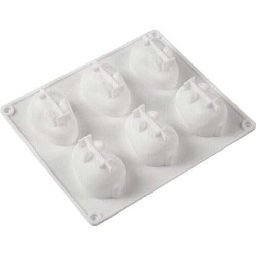 Paste Mould 3D Easter Rabbit Bunny Fondant Cake Mold Food-grade Silicone Press Baking Utensils Cake Decoration Gift