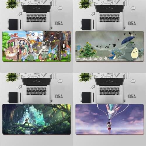 Gaming Mouse Pad Large Mouse Pad PC Gamer Computer Mouse Mat Studio Ghibli Anime Spirited Away Totoro Mousepad Keyboard Desk Mat