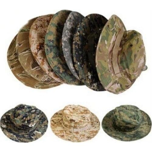 Wholesale Camouflage Cotton Cap Portable Fishing Cap Ultra-Light Breathable Sun Hat