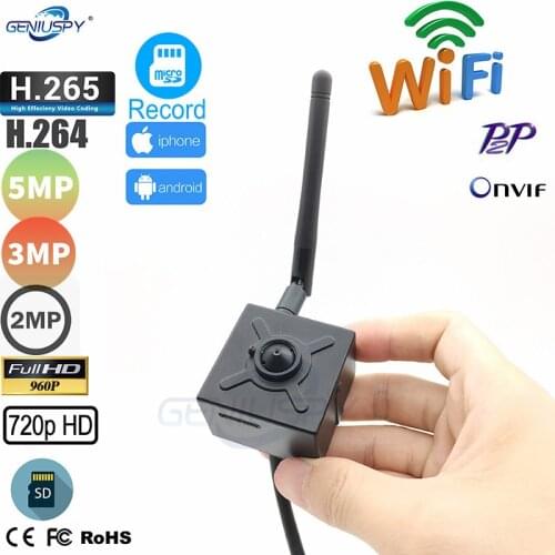 Onvif Mini WiFi IP Cam HD 1/3.3/2/5MP SD Card Slot Wireless Network IP Wifi Camera Micro TF Card Surveillance Kamera IOS&Android