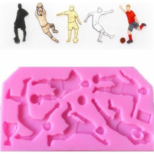 Fashion Football Sport Silicone DIY Fondant Cake Chocolate Mold Baking Decorating Tool NEW