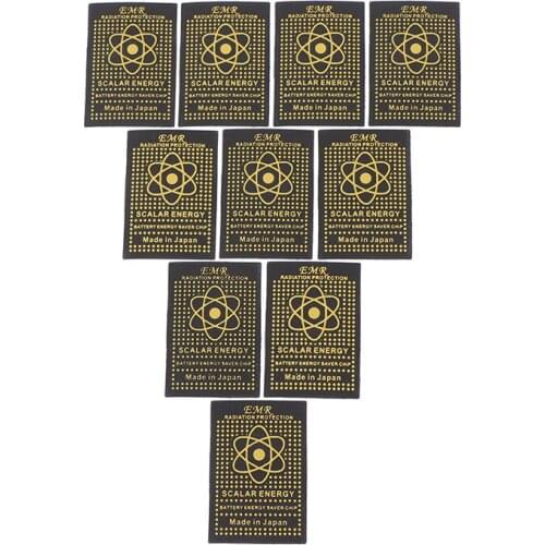 10pcs EMR Scalar Energy Phone Sticker Anti Radiation Chip Shield Keep Health Laptop Anti EMP EMF Protection for Pregnant Woman