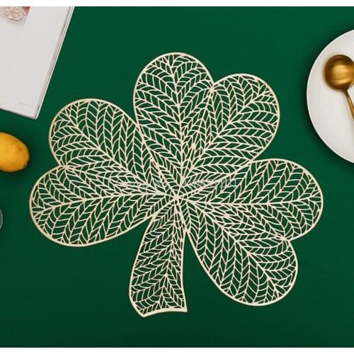 2021 New Hot PVC Hollow Insulation Coaster Pads Table Bowl Mats Home Christmas Decor Heat Resistant Placemat For Dining Table