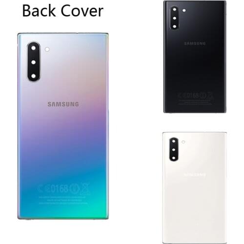 ORIGINAL Back Glass For Samsung Galaxy NOTE 10 N970 NOTE10 plus N975 Rear Door Housing Glass Panel Replacement Part