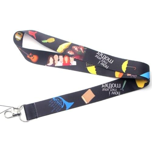 ZF565 1pcs How I Met Your Mother TV Show Painting Art Lanyard Neck Strap For Phone ID Card Creative Lanyards Rope Chain Necklace