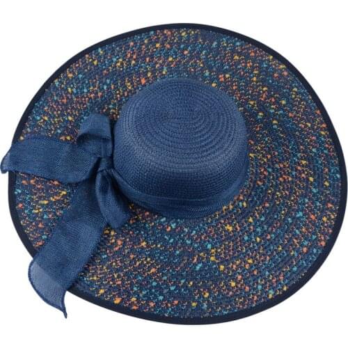 Beach seaside trip caps Summer Straw Hats Women Big Wide Brim Beach Hat Sun Hat Foldable Sun Block UV Protection Panama Cap