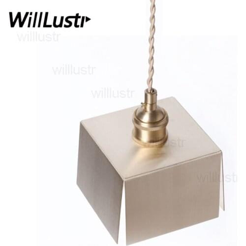 Handmade origami brass pendant lamp flexagon suspension light copper lighting fixture restaurant hotel store loft dinning room