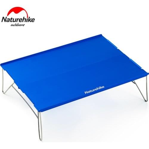 Naturehike NH17Z001-L Portable Folding Camping Table Desk with Aluminum Table Top For for Outdoor Picnic BBQ Cooking Hiking