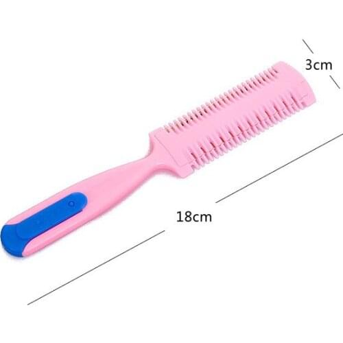 Hair Thinning Razor Comb Professional Home Diy Bang Cutting Thin Combs Trimmer Hairdressing Tool Cut Hairbrush Portable Sale