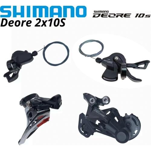 Shimano DEORE M4100 M5100 2x10s 20s Group SL Shifter Lever Right Left Pair 10v RD M4120 SGS REAR DERAILLEUR FD M4100 Front swith