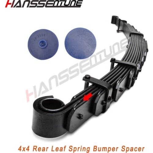 4x4 Replacement Slip pads Polyurethane Rear Leaf Spring Bumper Spacer Anti-Friction Pads
