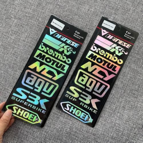 Reflective Motorcycle Whole SET Decals Tank Stickers For Kawasaki Ninja YAMAHA TMAX HONDA SUZUKI