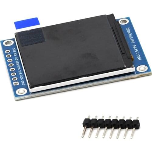 1.54 Inch LCD SPI Serial Port Module TFT Color Screen ST7789 Driving Resolution 240x240 LCD Liquid Crystal Display Module 3.3V