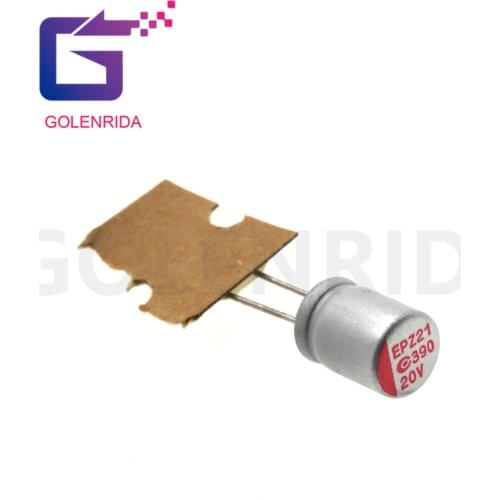 10pcs 20V390UF 8*10 390UF 20V Solid Aluminum Electrolytic Capacitor for Computer Mainboard Video Card/Graphics Card