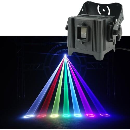 3W full-color single-head pattern laser light LED stage light voice-activated Dj Christmas ball family party laser light