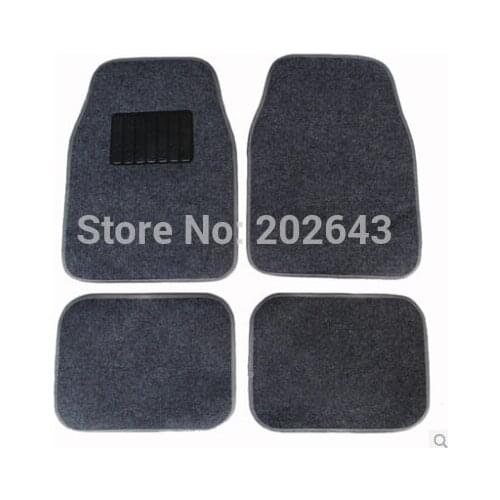 FM001 Car floor mats Carpets with pvc waterproof anti-slip mat black /grey 66*45cm pad pedals sticky pad