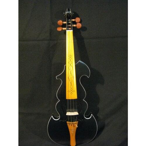 Nice black best model 4/4 electric violin +Acoustic violin
