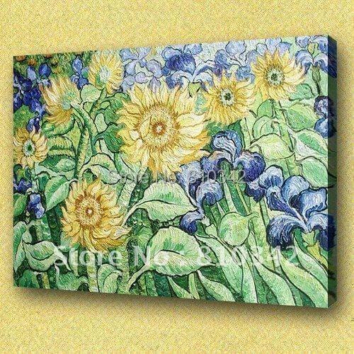 Van Gogh oil paintings (Sunflowers) Impressionism art decoration painting U2VG10
