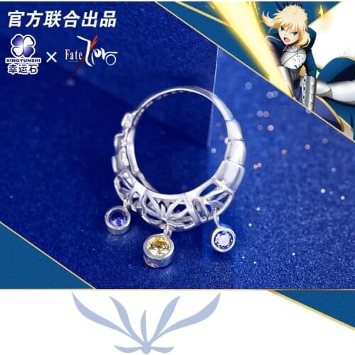 [Fate Zero]Saber Ring 925 sterling silver Anime Necklace Emiya Kiritsugu FGO Action Figure Fate Grand Order Cosplay Gift