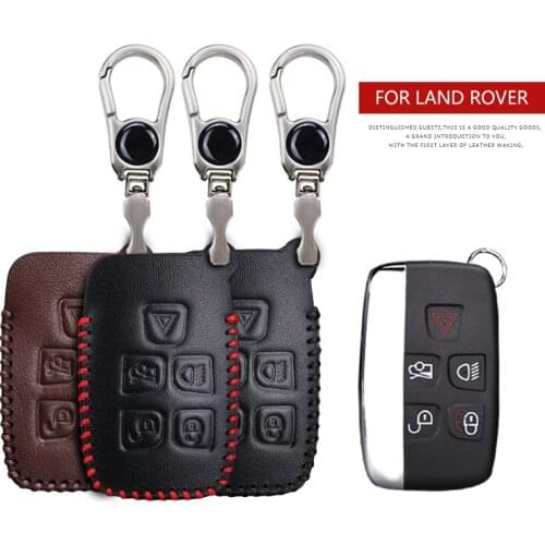 KUKAKEY Car Logo Keychain Key Case For Land Rover Freelander 3 Discovery 2 3 4 5 Anti-wear Key Cover Shell For Range Rover A8 A9