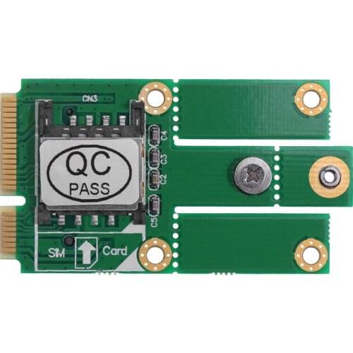 M.2 NGFF B Key to Mini PCI-E Adapter Converter Card with SIM Card Slot 3G 4G