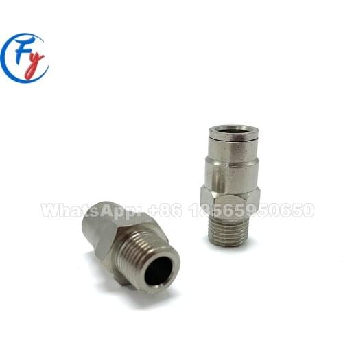 Push-in slip lock 1/4" pipe adapter, high pressure fog system connector fitting, Dq-124 top quality connections