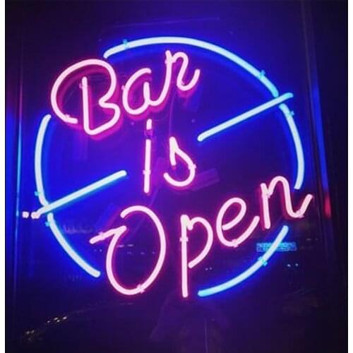 Neon Sign Drive Thru Open Beer Man Cave Neon Wall Sign Beer Bar Floor Lamp Hotel Advertise Recreational Handmade Real glass TUBE