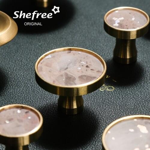 Nordic Pastoral Gold Cabinet Knobs Handles Decorative Dresser Knobs Pulls Kitchen Cupboard Cabinet Door Handle