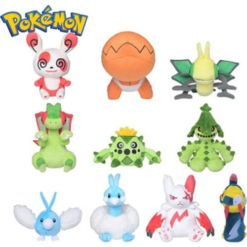 Pokemone Plush Doll Toys Trapinch Vibrava Flygon Cacnea Cacturne Kawaii Animal Soft Stuffed Toys Original Puppet Toys Gifts
