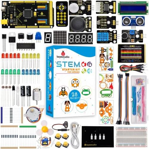 Keyestudio Complete Super Starter Kit with Plus Board for Arduino Starter Kit Electronic DIY Projects STEM Programming Kit