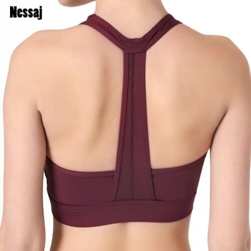 Shockproof Workout Fitness Bras Women Nylon Gathered Running Sport Bras Vest Female Push Up Training Gym Tank Top