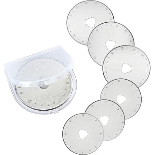 MIUSIE 28mm /45 mm Rotary Replacement Blades Paper Cutter Knitting Circular Cutting Patchwork Leather Crafts Rotary Cutter