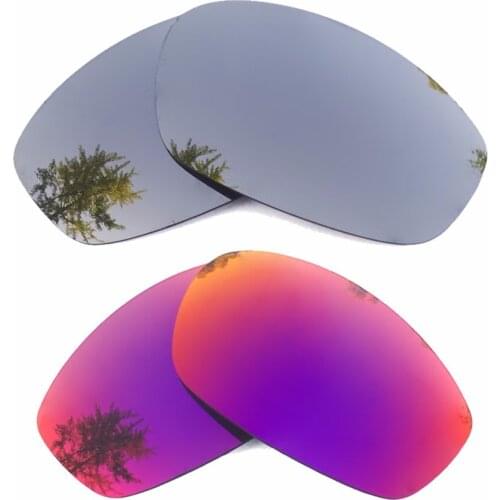 Silver Mirrored & Midnight Sun Mirrored Polarized Replacement Lenses for Blender Frame 100% UVA & UVB
