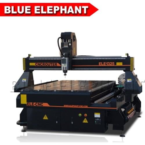 Blue Elephant Wood CNC Milling Machine with Rotary device, Furniture CNC Router
