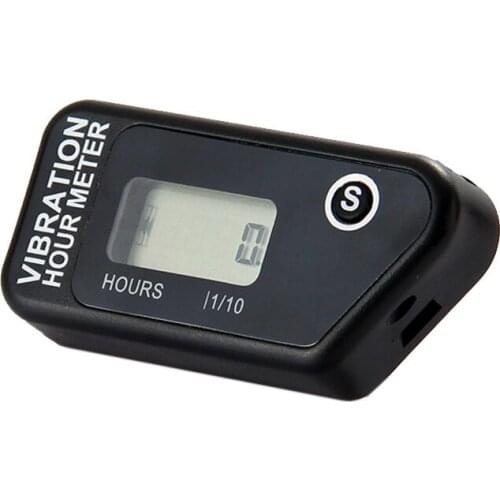 Waterproof LCD Wireless Vibration Hour Meter Counter For Motocross Engine Boat Snowmobile Motorcycle Chainsaw ATV Jet Ski