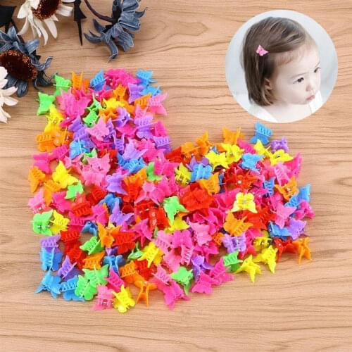 50 pcs Butterfly Hair Clips Beauty Tools Assorted Color Beautiful Butterfly Hair Clips for Girls Women Hair Styling Accessories