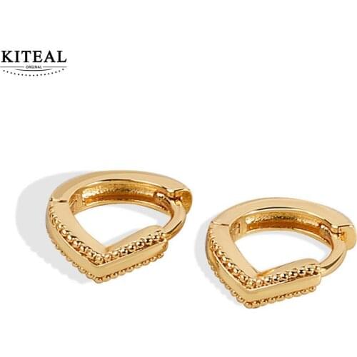 KITEAL floating charms silver color Female Friend stud earrings Golden round beads women earrings jewelry