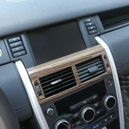 1 Pcs Car Accessories Interior Center Control Protection Cover Trim For Land Rover Discovery Sport 2015-2018 Sands Wood Grain