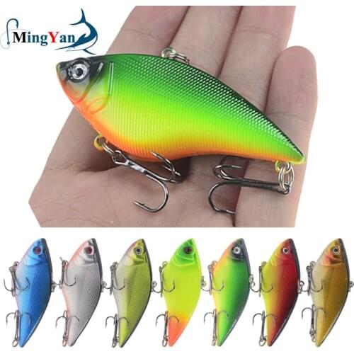 1PCS Hard VIB Fishing Lure 7cm 16g Plastic Artificial Bait Treble Hooks Peche Bass Pike Trolling Pesca Fishing Tackle