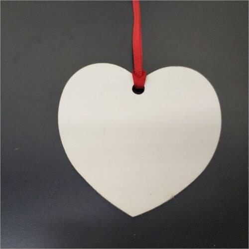 100pcs/sublimation blank heat transfer printing Christmas decoration pendant MDF two-sided printing new DIY gifts 100pcs/lot