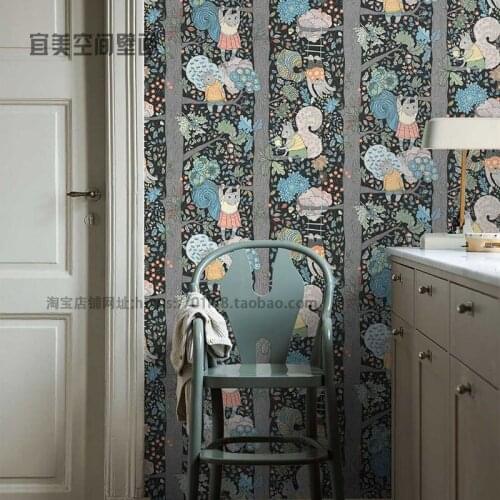 3D Nordic fairy tale childrens room background wall decoration mural Girl Bedroom cartoon custom wallpaper papel DE parede