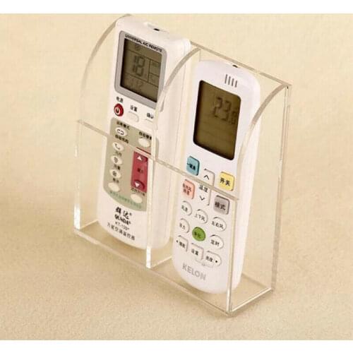 Acrylic TV Air Conditioner Remote Control Holder 1-3 Case Wall Mount Storage Box for Home CLH@8